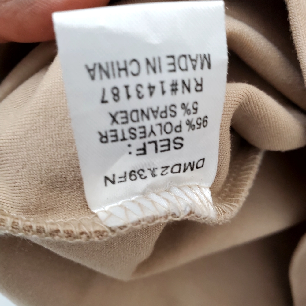 FashionNova Sculpted Ribbed Mini Dress Camel 🆕️✨️sz 2X - Picture 5 of 7